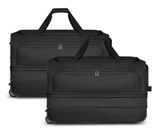 REDOLZ Duffle Essentials Wheeled Duffle Set L Exp. + L Exp. Black