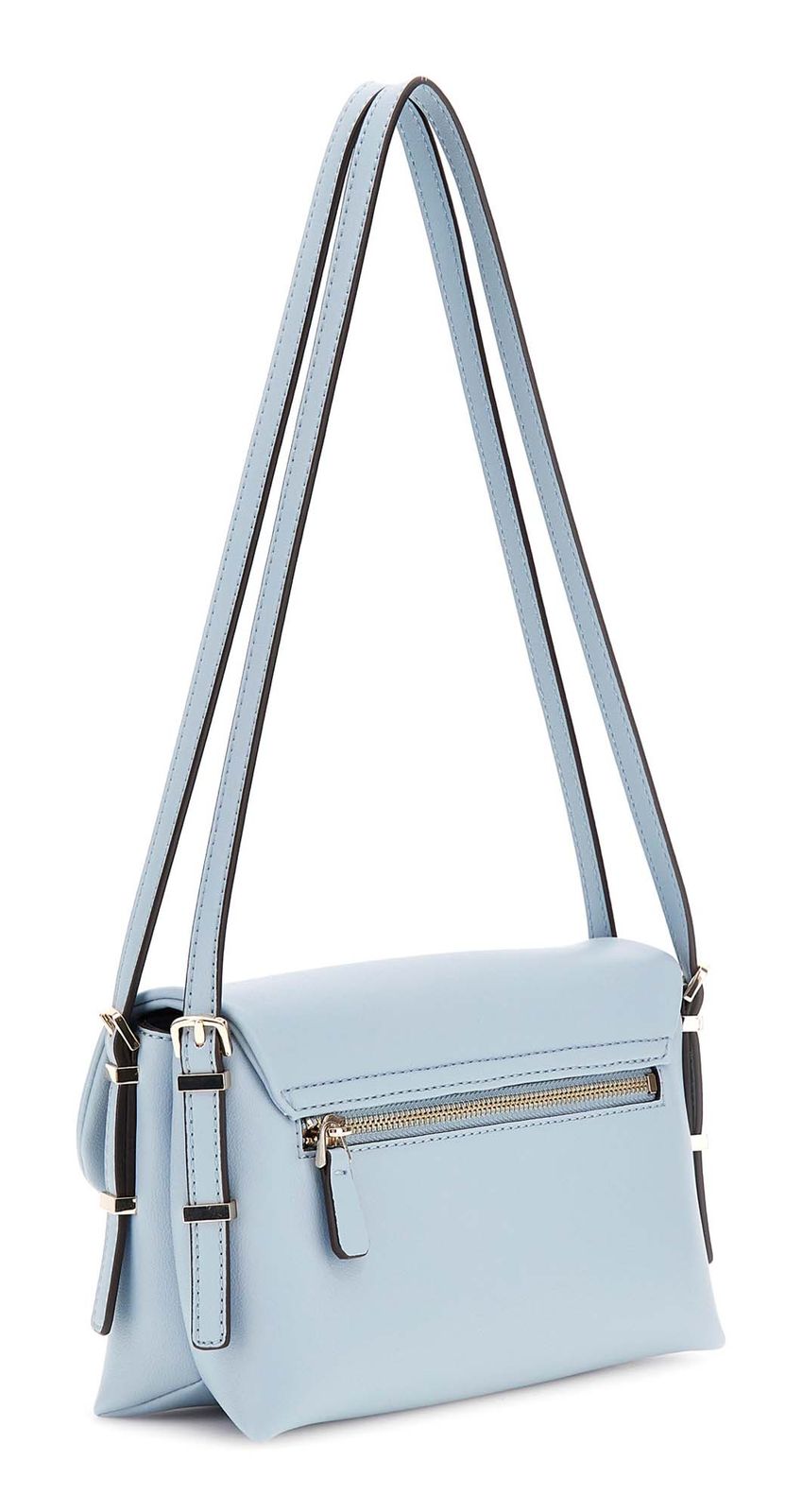 GUESS Lefia Flap Shoulder Bag Misty Blue GUESS Lefia Flap Shoulder Bag Misty Blue