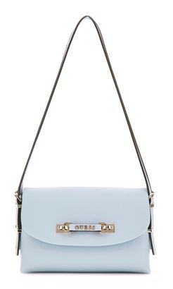 GUESS Lefia Flap Shoulder Bag Misty Blue