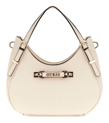 GUESS Lefia Small Satchel Bag Cream White