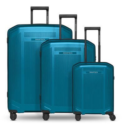 SMARTBOX Edition 02 Trolley Set 3-teilig Ocean Blue Metallic