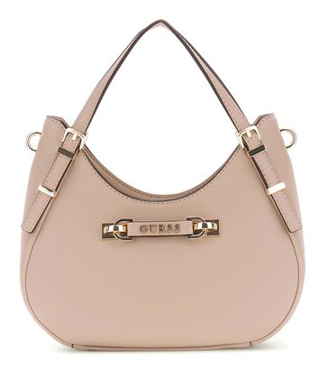 GUESS Lefia Small Satchel Bag Simply Taupe