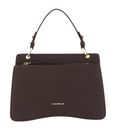 COCCINELLE C-Me Grained Leather Handbag Brunette