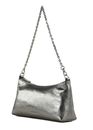 COCCINELLE Aura Mini Bag Grained Leather Steel