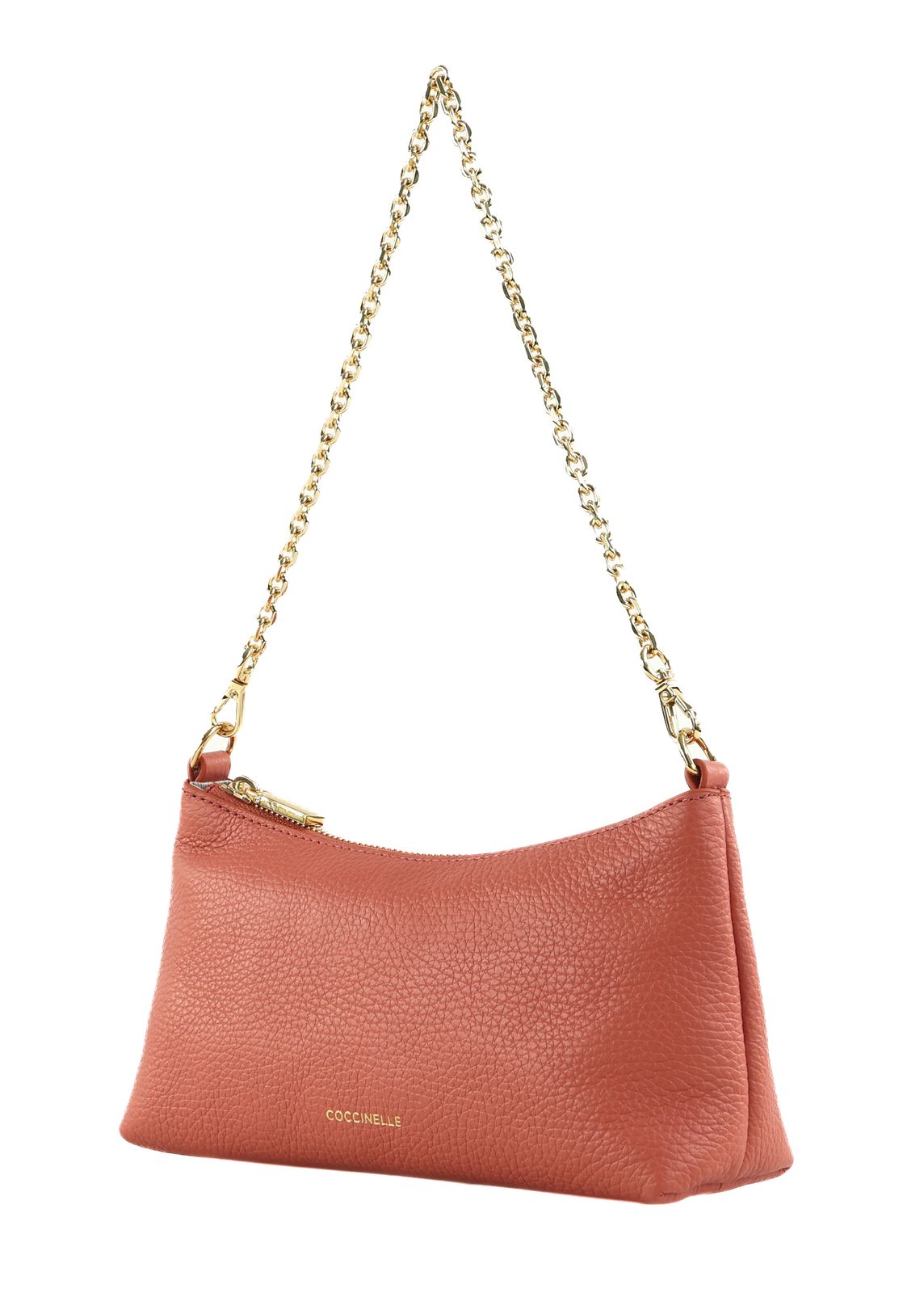COCCINELLE Aura Mini Bag Grained Leather Pink Clay COCCINELLE Aura Mini Bag Grained Leather Pink Clay