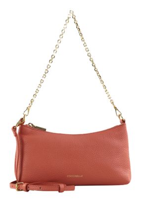 COCCINELLE Aura Mini Bag Grained Leather Pink Clay
