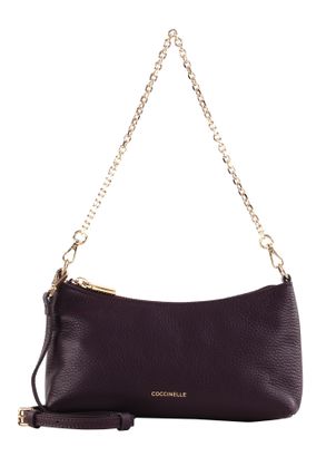 COCCINELLE Aura Mini Bag Grained Leather Prune