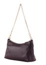 COCCINELLE Aura Mini Bag Grained Leather Prune