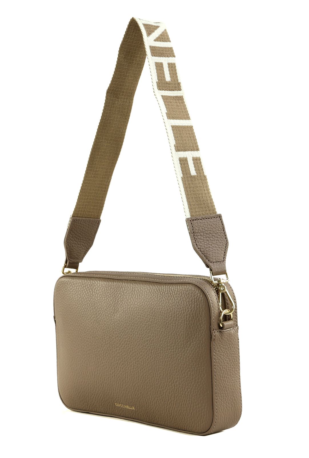 COCCINELLE Tebe Mini Bag Grained Leather Warm Taupe COCCINELLE Tebe Mini Bag Grained Leather Warm Taupe