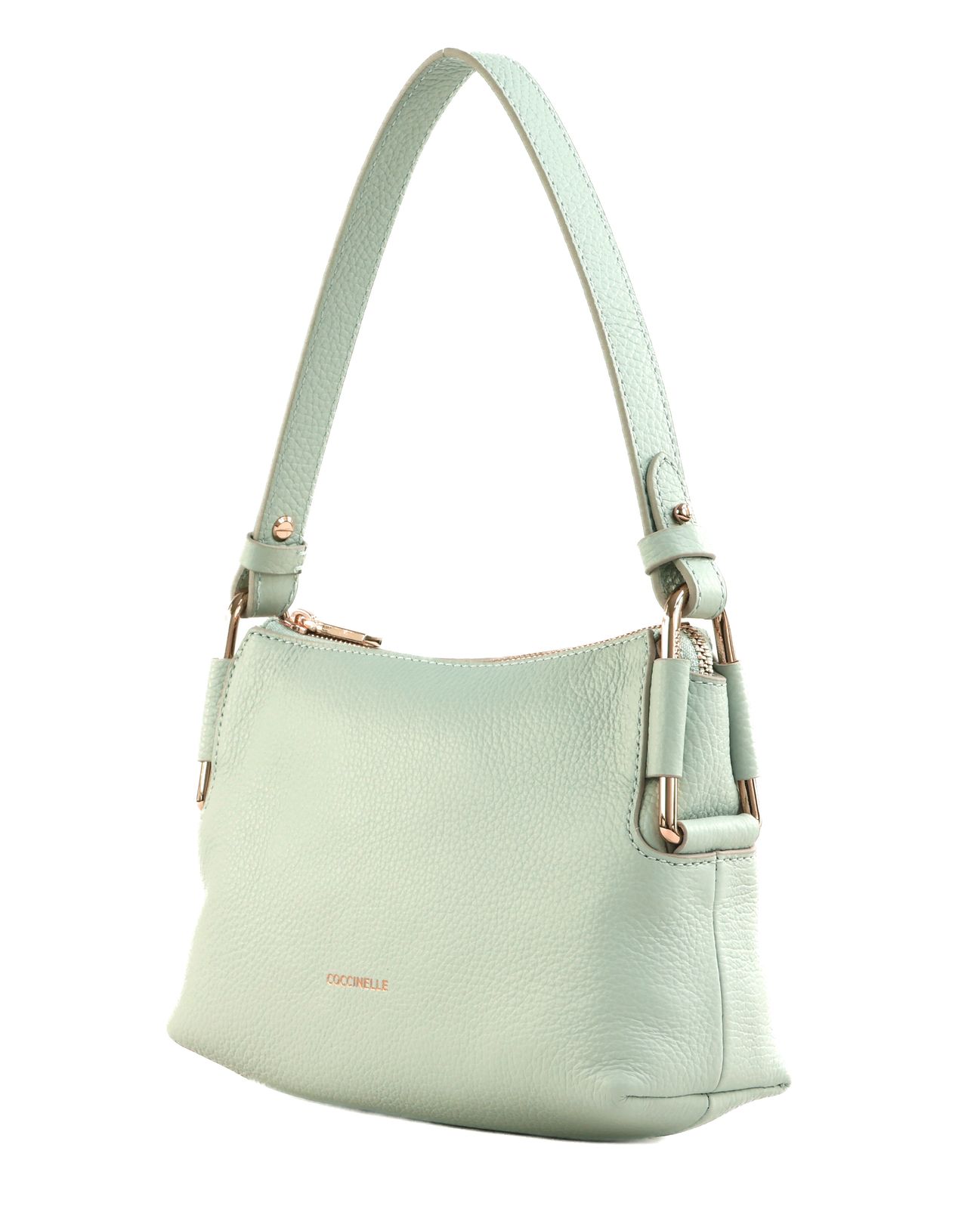 COCCINELLE Rebekka Mini Bag Grained Leather Snow COCCINELLE Rebekka Mini Bag Grained Leather Snow