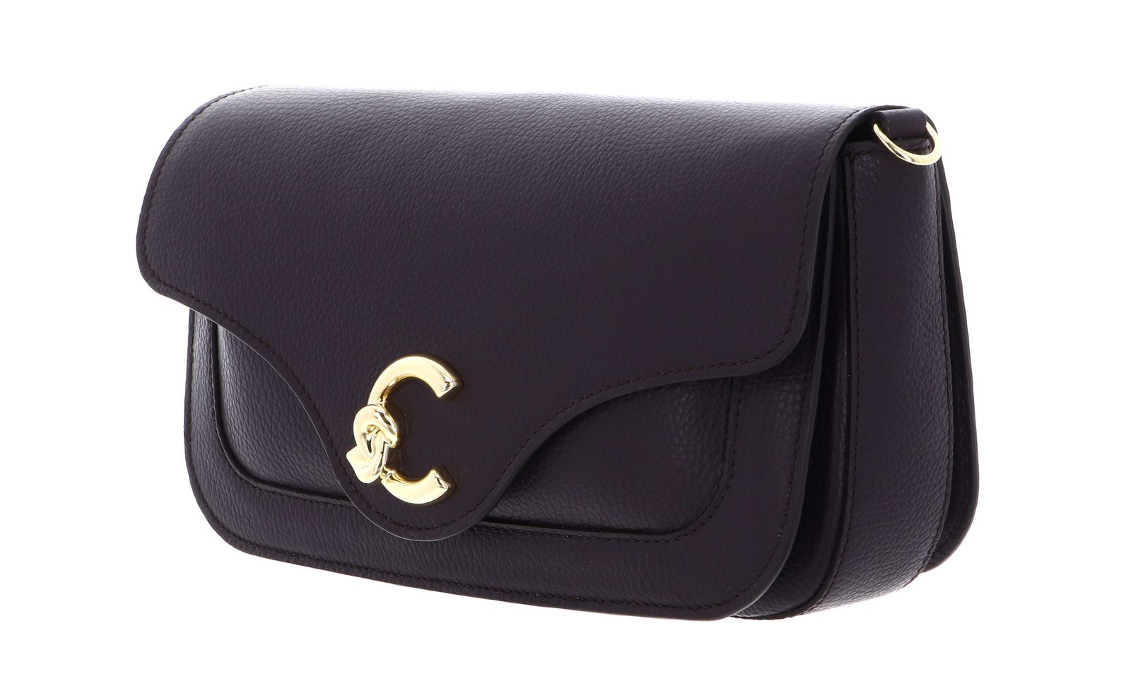 COCCINELLE C-Me Handbag Grainy Leather Prune COCCINELLE C-Me Handbag Grainy Leather Prune