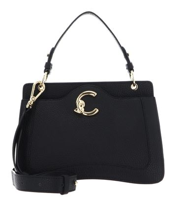 COCCINELLE C-Me Grained Leather Handbag Noir