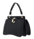COCCINELLE C-Me Grained Leather Handbag Noir