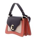 COCCINELLE C-Me Tricolor Handbag Grainy Leather Pink Clay / Prune / Rosette