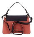 COCCINELLE C-Me Tricolor Handbag Grainy Leather Pink Clay / Prune / Rosette