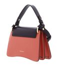 COCCINELLE C-Me Tricolor Handbag Grainy Leather Pink Clay / Prune / Rosette