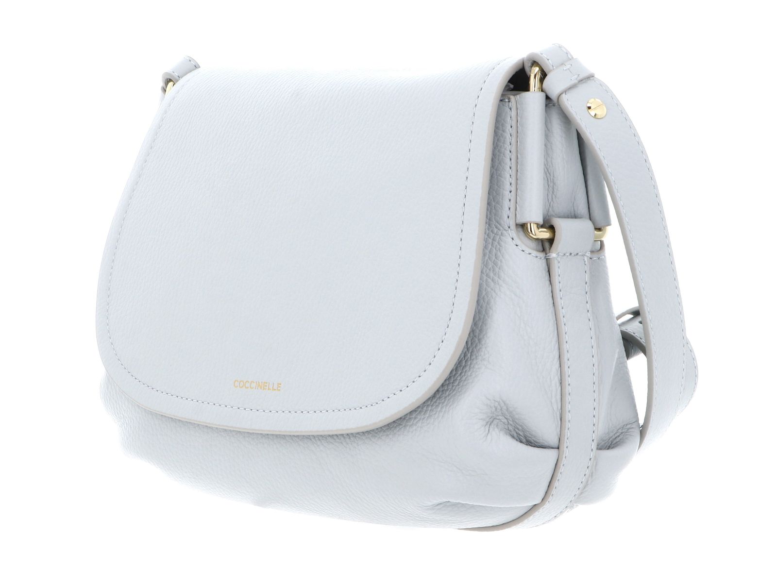 COCCINELLE Rebekka Handbag Grained Leather Snow COCCINELLE Rebekka Handbag Grained Leather Snow