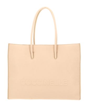 COCCINELLE Myrtha Maxi Log Handbag Grained Leather Betulla