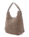 COCCINELLE Suede Leather Handbag Warm Taupe