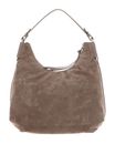 COCCINELLE Suede Leather Handbag Warm Taupe