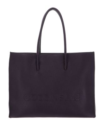 COCCINELLE Myrtha Maxi Log Handbag Grained Leather Prune