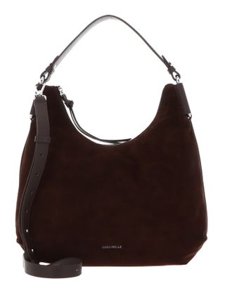 COCCINELLE Suede Leather Handbag Brunette / Brunet