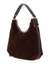 COCCINELLE Suede Leather Handbag Brunette / Brunet