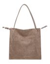 COCCINELLE Dulse Suede Shoulderbag Warm Taupe