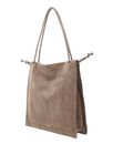 COCCINELLE Dulse Suede Shoulderbag Warm Taupe