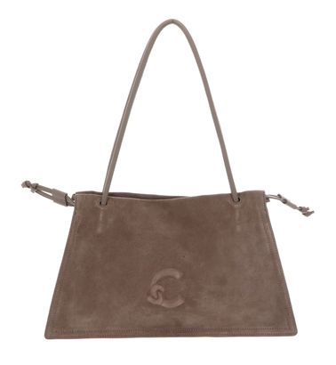 COCCINELLE Dulse Suede Shoulderbag Warm Taupe