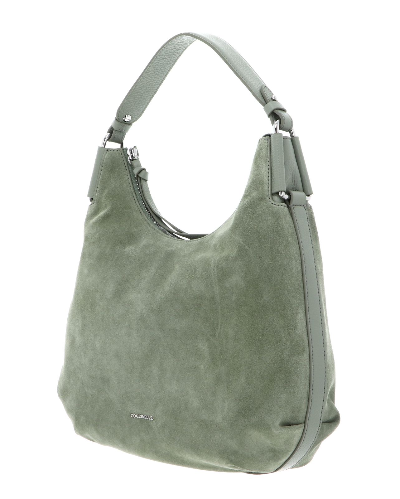 COCCINELLE Suede Leather Handbag Greenery / Greene COCCINELLE Suede Leather Handbag Greenery / Greene