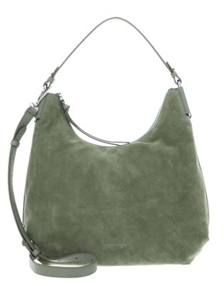 COCCINELLE Rebekka Suede Handbag Grained Leather Greenery / Greene