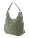 COCCINELLE Rebekka Suede Handbag Grained Leather Greenery / Greene