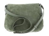 COCCINELLE Rebekka Suede Handbag Grained Leather Greenery / Greene