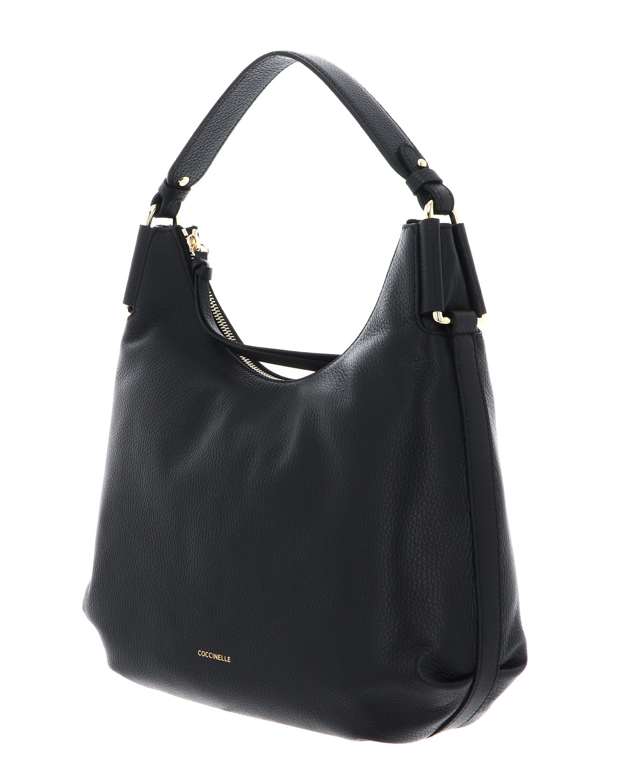 COCCINELLE Rebekka Handbag Grained Leather Noir COCCINELLE Rebekka Handbag Grained Leather Noir