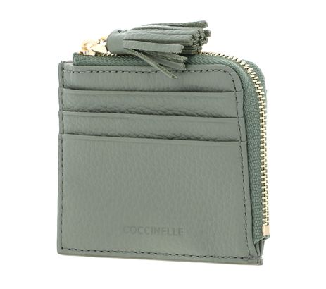 COCCINELLE Tassel Credit Card Holder Greenery