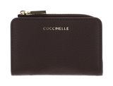 COCCINELLE Metallic Soft Credit Card Holder Brunette COCCINELLE Metallic Soft Credit Card Holder Brunette