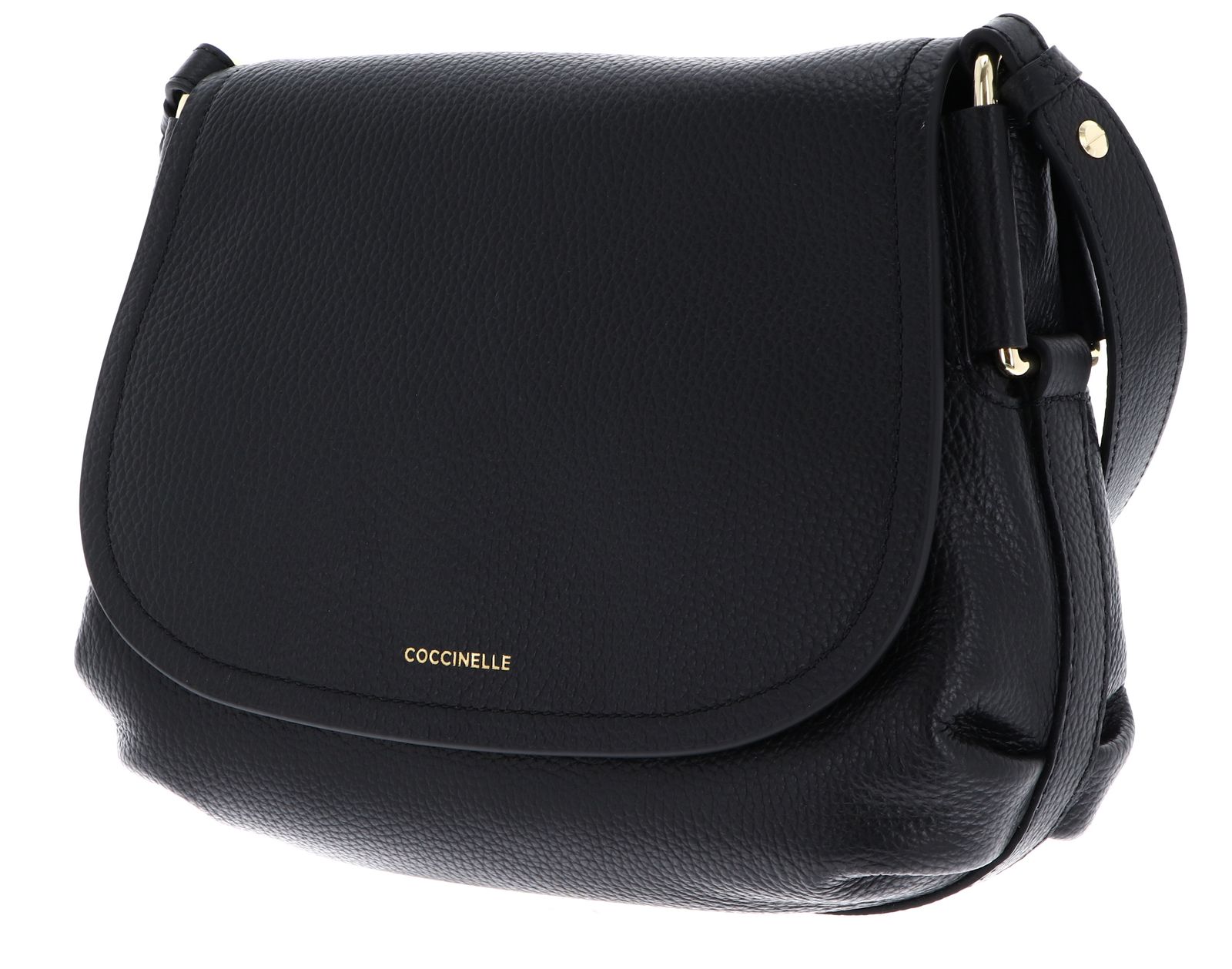 COCCINELLE Rebekka Handbag Grained Leather Noir COCCINELLE Rebekka Handbag Grained Leather Noir