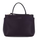 COCCINELLE Arlettis Signature Handbag Grained Leather Prune COCCINELLE Arlettis Signature Handbag Grained Leather Prune