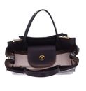 COCCINELLE Arlettis Signature Handbag Grained Leather Prune COCCINELLE Arlettis Signature Handbag Grained Leather Prune