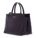 COCCINELLE Arlettis Signature Handbag Grained Leather Prune COCCINELLE Arlettis Signature Handbag Grained Leather Prune