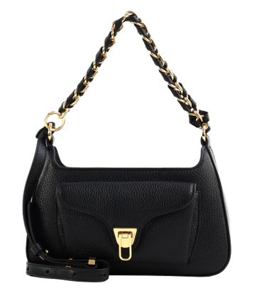COCCINELLE Beat Grained Leather Handbag Noir