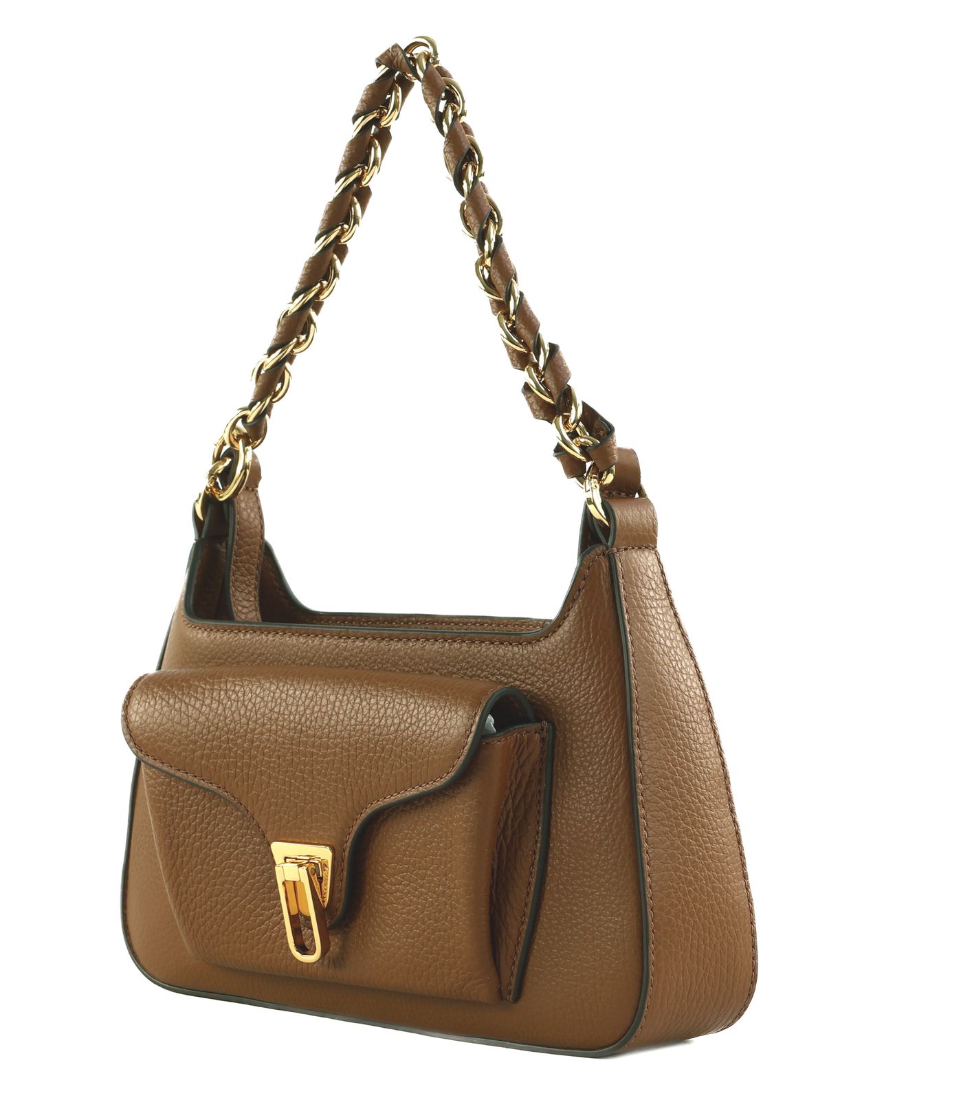 COCCINELLE Beat Grained Leather Handbag Cognac COCCINELLE Beat Grained Leather Handbag Cognac