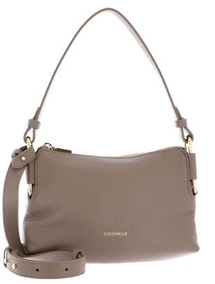 COCCINELLE Rebekka Mini Bag Grained Leather Warm Taupe