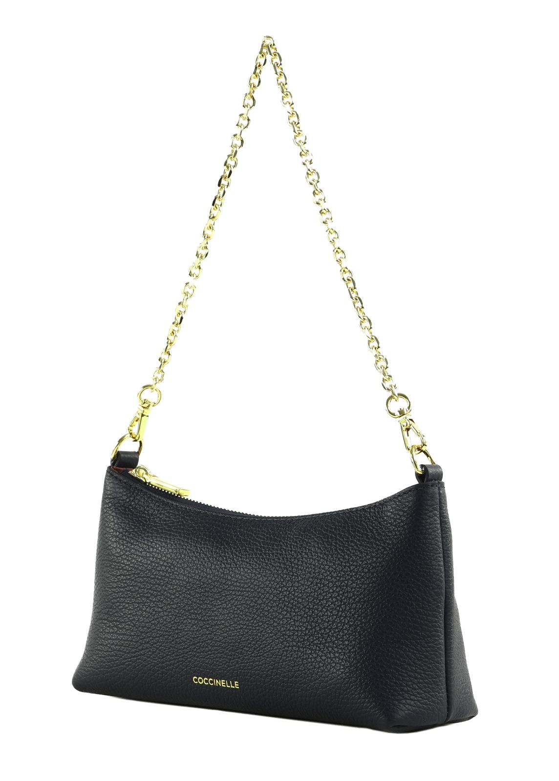 COCCINELLE Aura Mini Bag Grained Leather Midnight Blue COCCINELLE Aura Mini Bag Grained Leather Midnight Blue