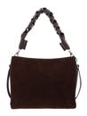 COCCINELLE Boheme Handbag Suede Grainy Leather Brunette / Brunet