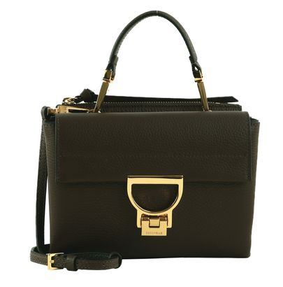COCCINELLE Arlettis Handbag Grainy Leather Brunette