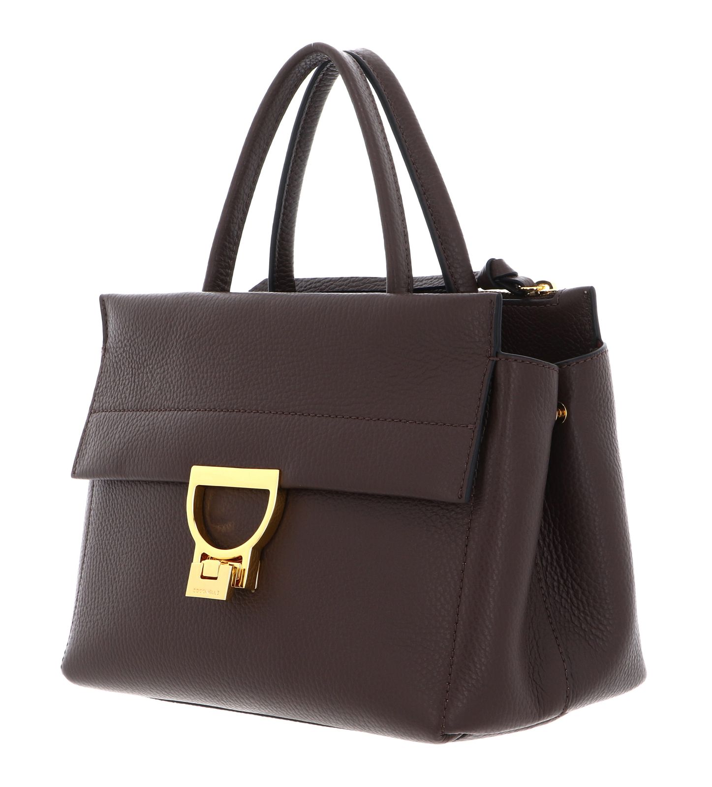 COCCINELLE Arlettis Handbag Grained Leather Brunette COCCINELLE Arlettis Handbag Grained Leather Brunette