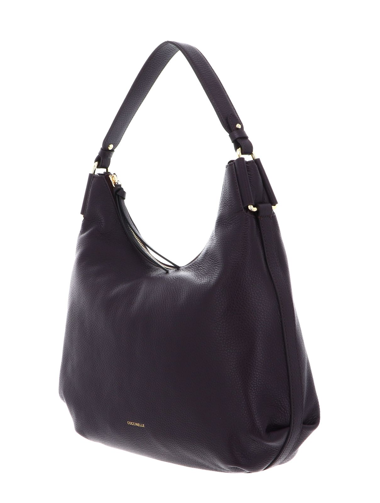 COCCINELLE Rebekka Handbag Grained Leather Prune COCCINELLE Rebekka Handbag Grained Leather Prune