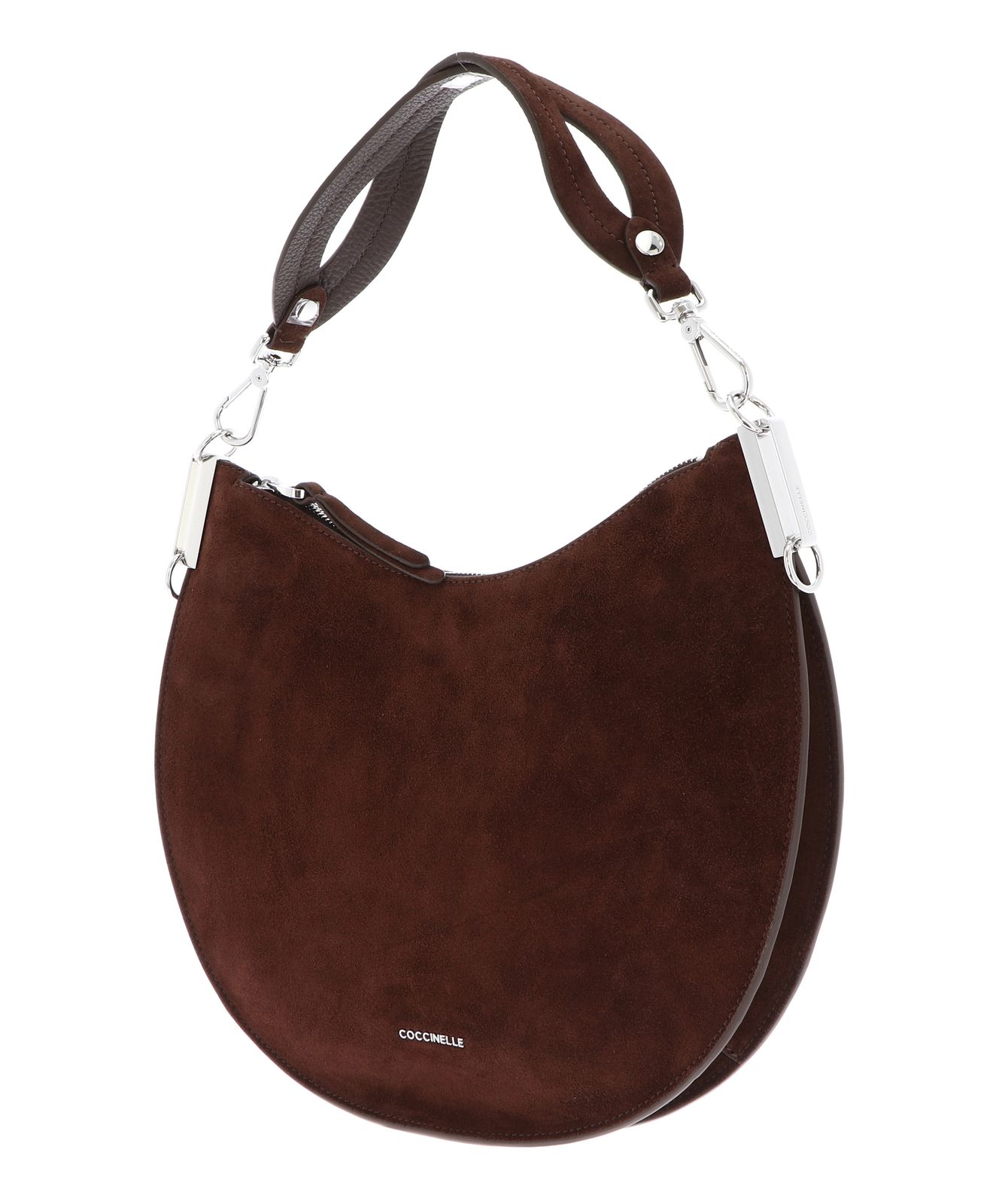COCCINELLE Sunup Handbag Suede Leather Brunette COCCINELLE Sunup Handbag Suede Leather Brunette